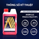 Nước giải nhiệt Aisin (màu đỏ/ 1 Lít) LCPM20A1LR