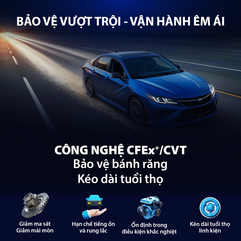 Nhớt Hộp Số Tự Động Aisin CFEx CVTFMulti  1 Lít CVTF001P/CVTFP01PB