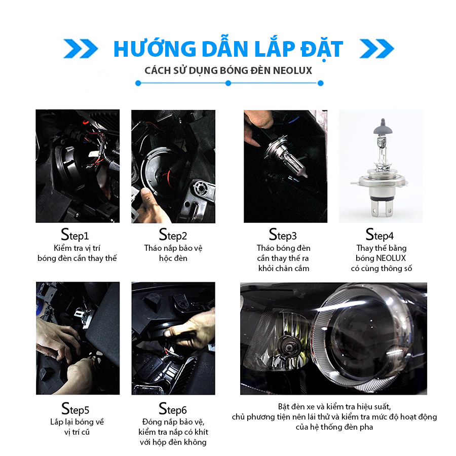 Bóng Halogen Tăng Sáng 50% H1 12V 55W N448EL-2SCB Hiệu Neolux