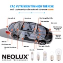 Bóng đèn sau S25 1 tim (trắng) P21W N382 12V - 21W (BA15S) chân thẳng NEOLUX