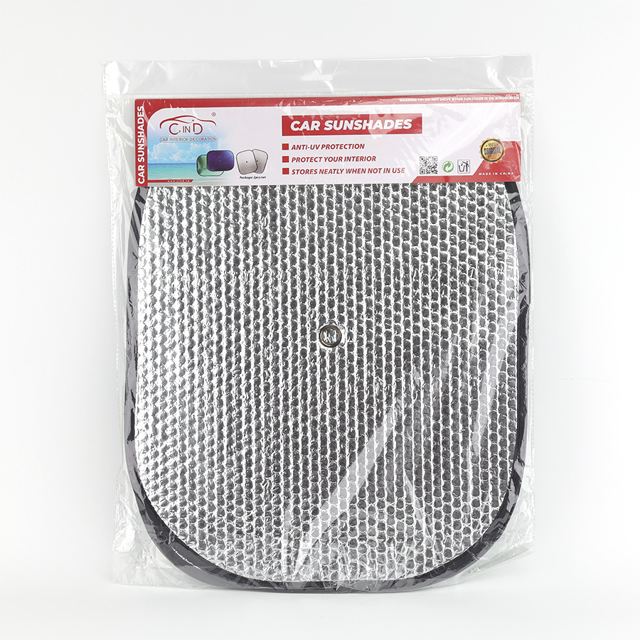 Che nắng xốp tròn nhỏ CIND (màu bạc/xanh) CD-C044 36*44CM 1SET/2PCS 