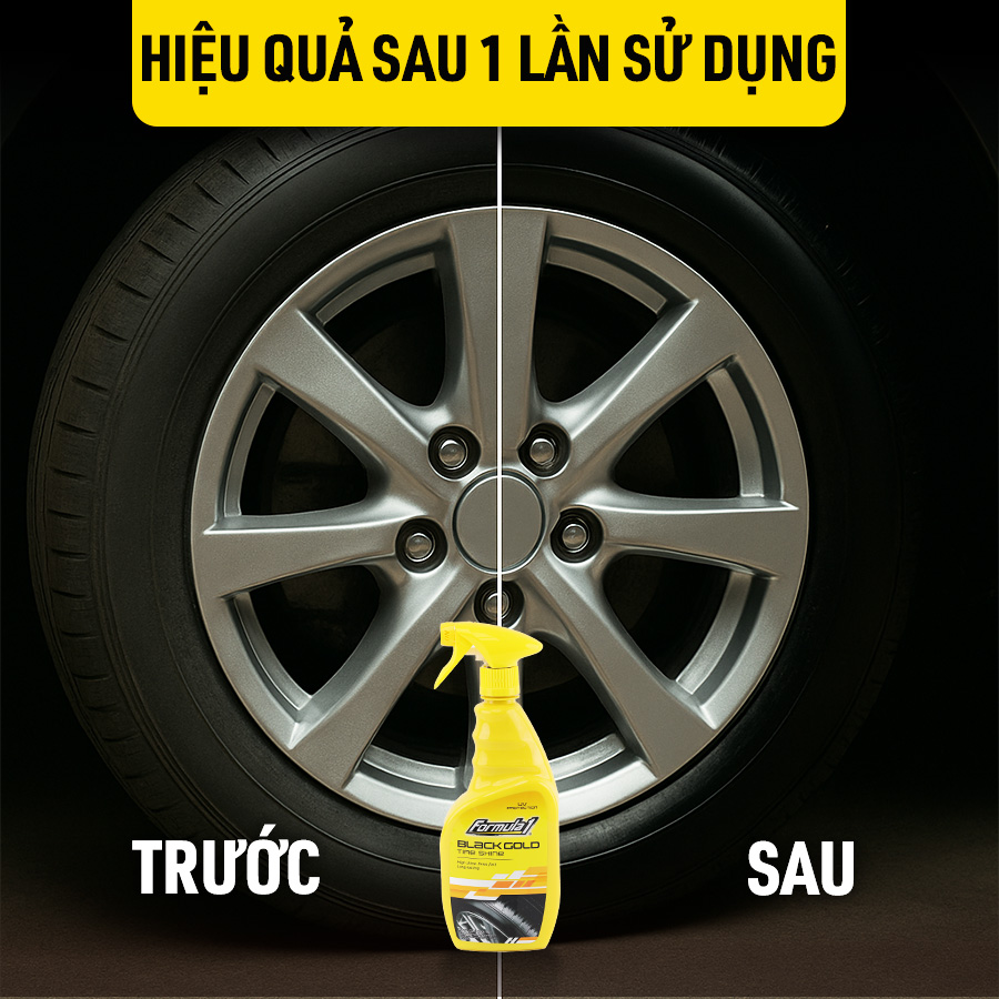 Bảo dưỡng đen và bóng vỏ xe Formula 1 (Black Gold) (680ml) # 615258 (New #615238)