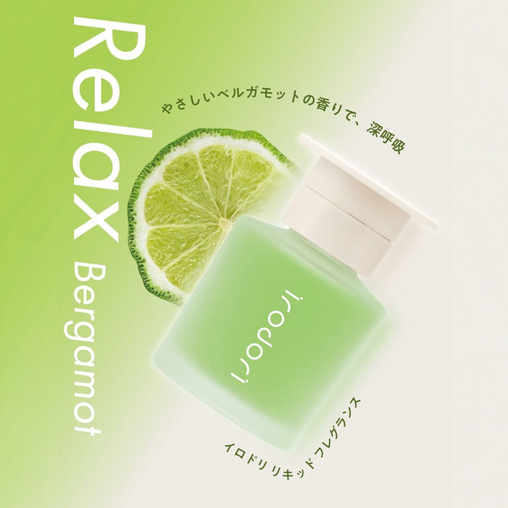 Dầu thơm IRODORI LIQUID FRAGRANCE RELAX BERGAMOT L2091 80ml lá đậm