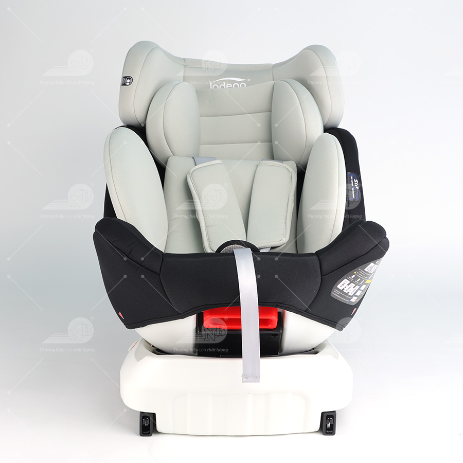 Ghế an toàn cho trẻ em trong xe hơi kiểu ISOFIX xoay 360 độ QM-360A Xám