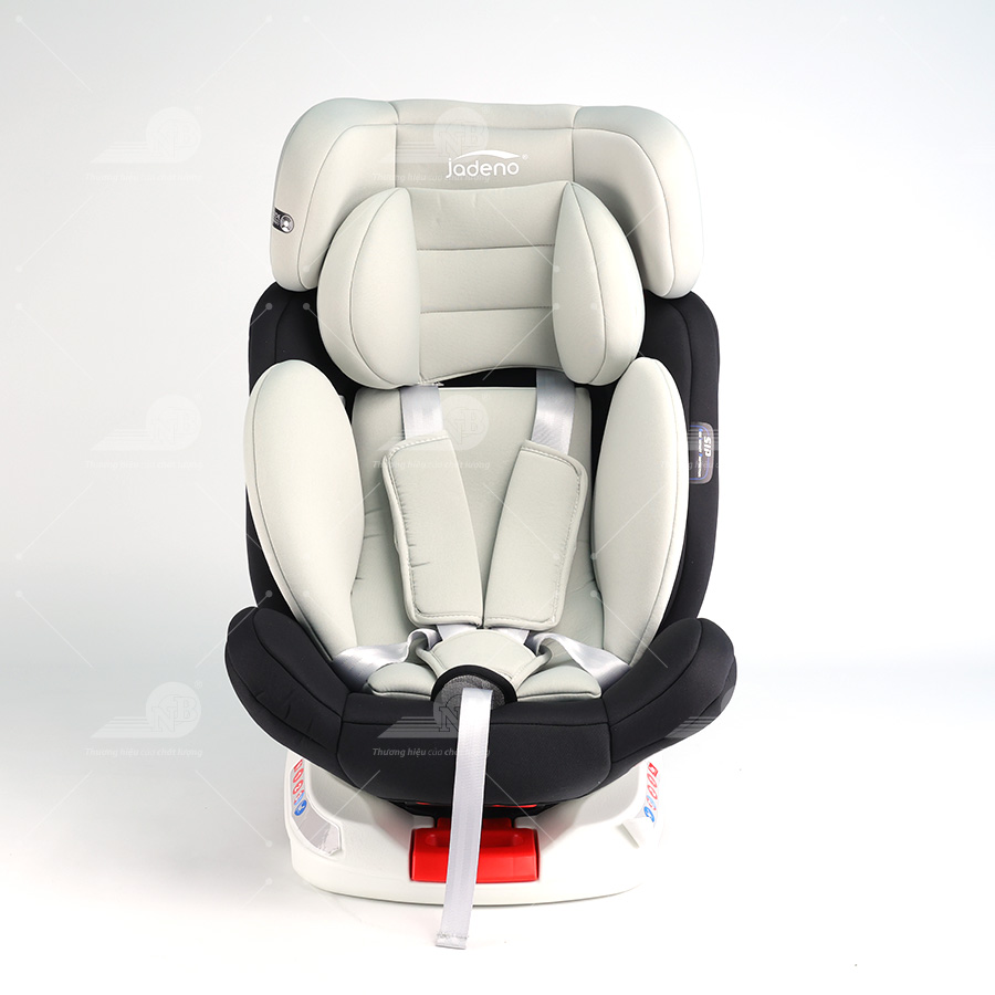 Ghế trẻ em QM-360A Xám (ISOFIX-LATCH) kiểu xoay 360 độ